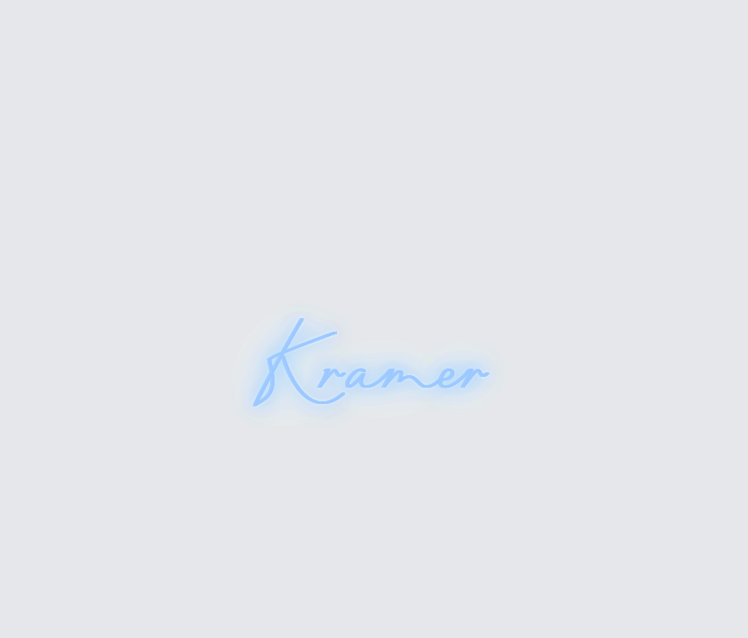 Custom neon sign - Kramer