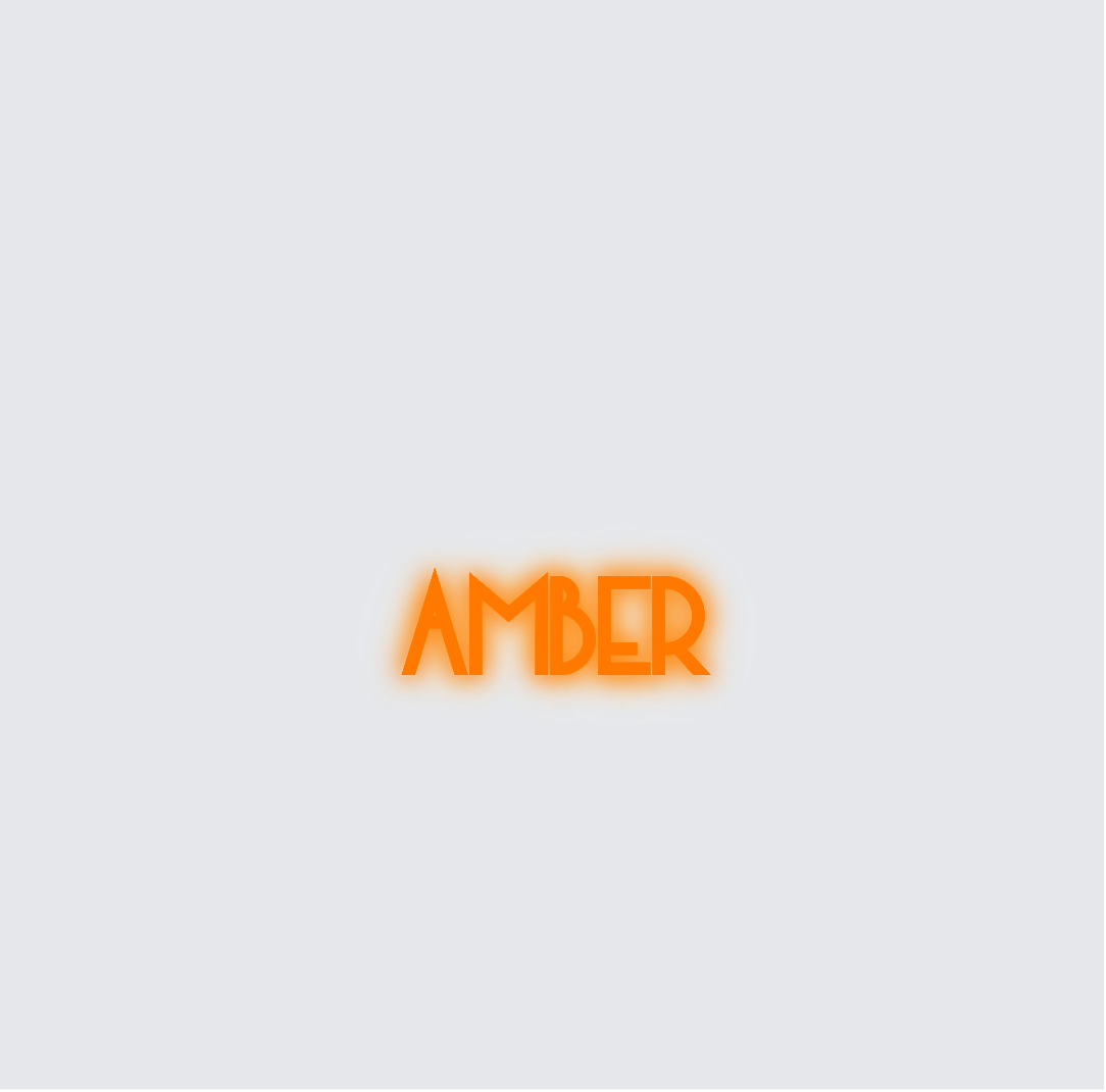 Custom neon sign - Amber