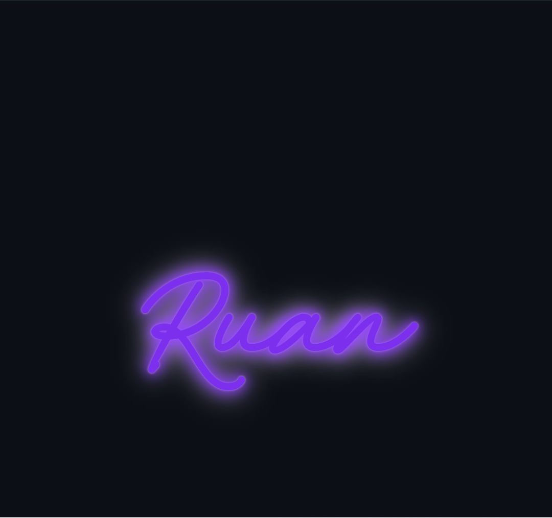 Custom neon sign - Ruan