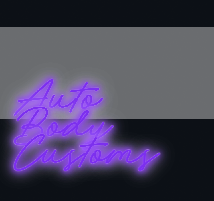 Custom neon sign - Auto Body Customs