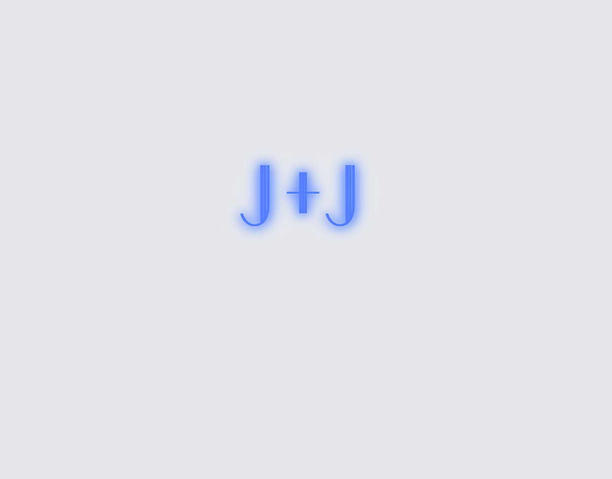 Custom neon sign - J+J