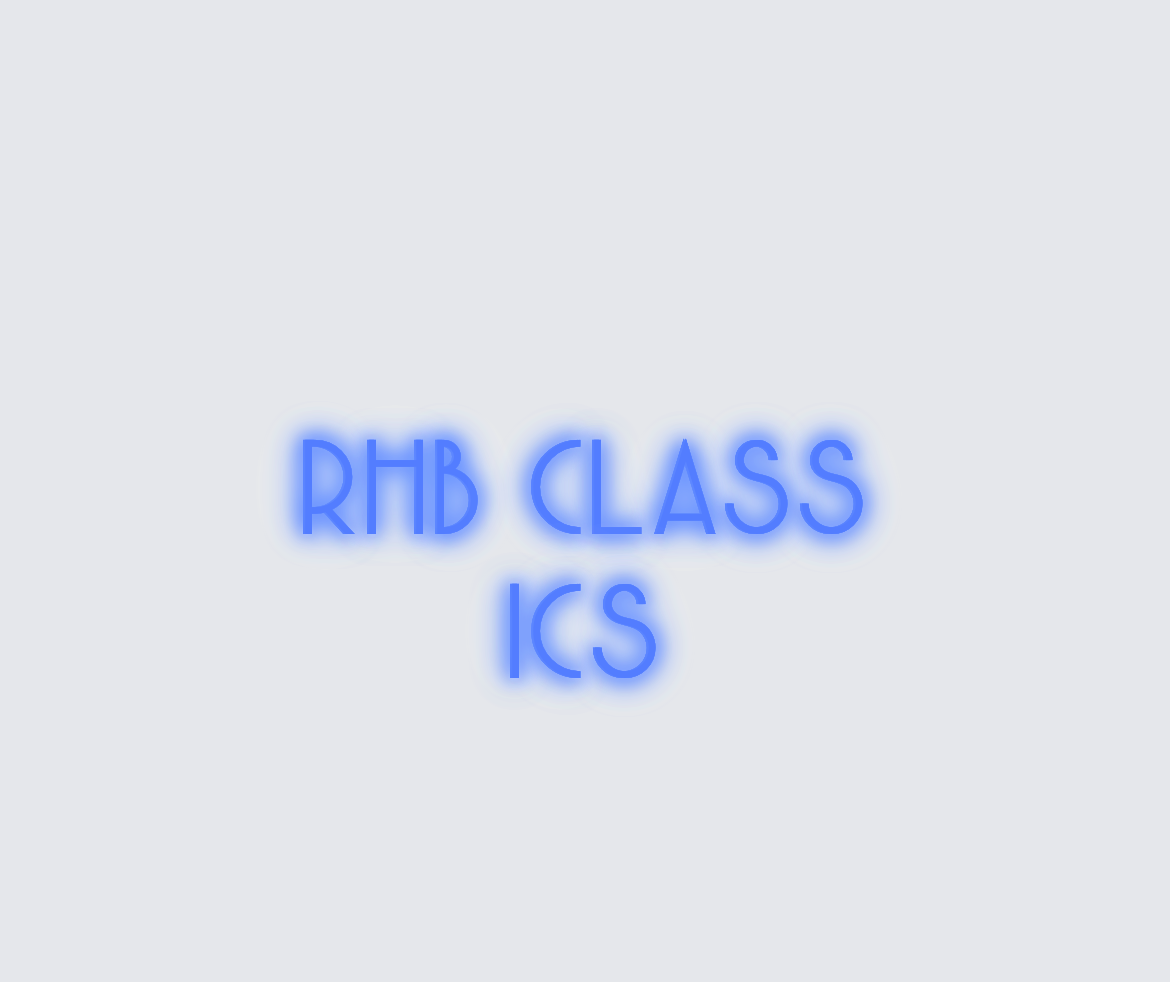 Custom neon sign - RHB Classics