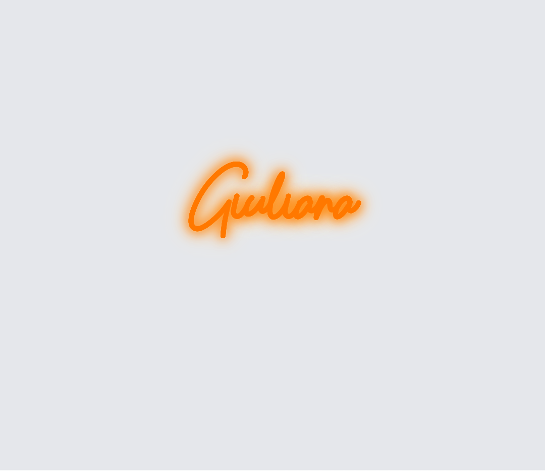 Custom neon sign - Giuliana