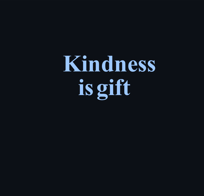 Custom neon sign - Kindness is gift