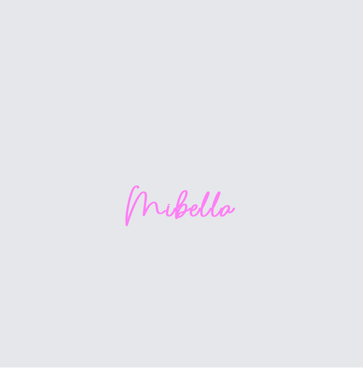 Custom neon sign - Mibella