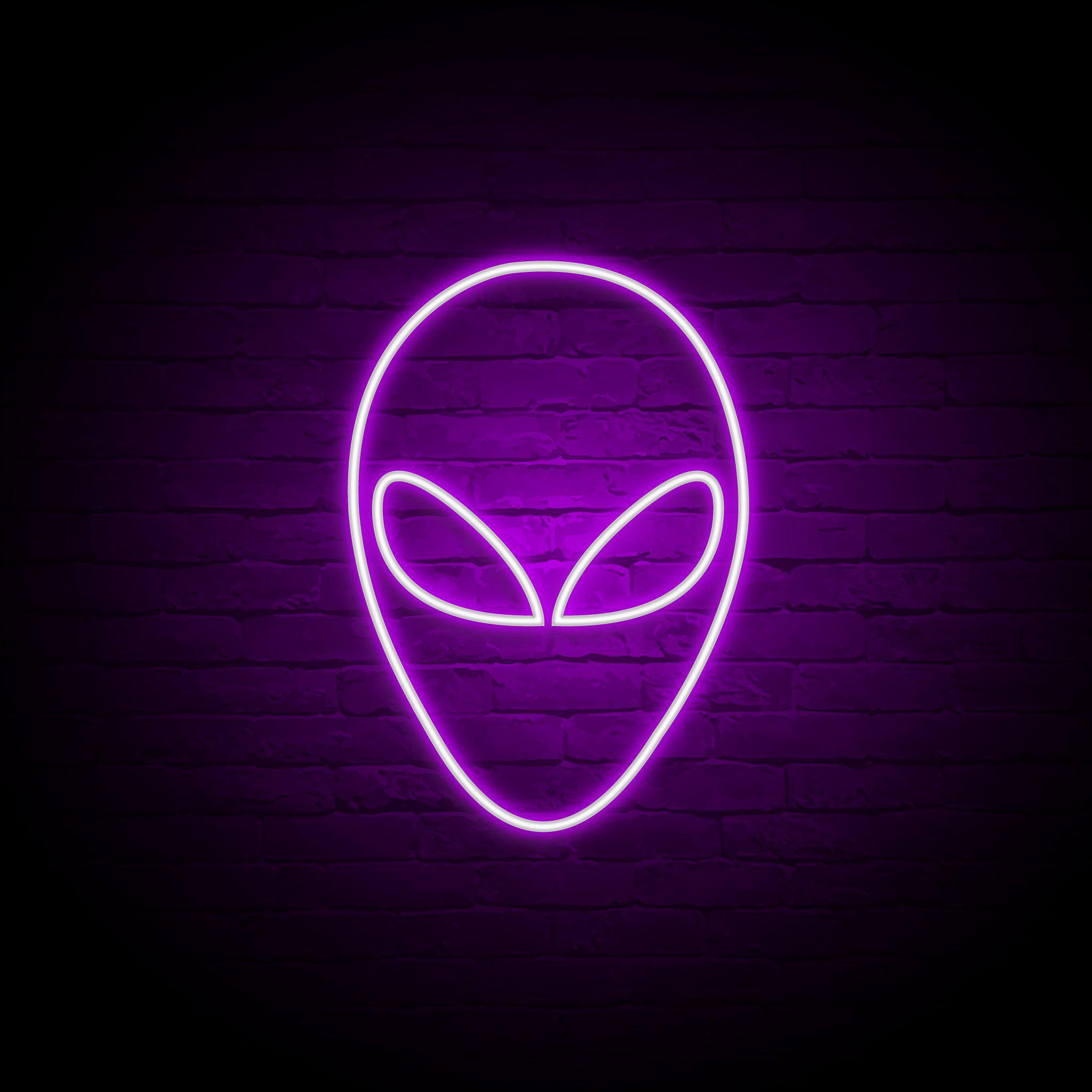 'ALIEN FACE' NEON SIGN - NeonFerry