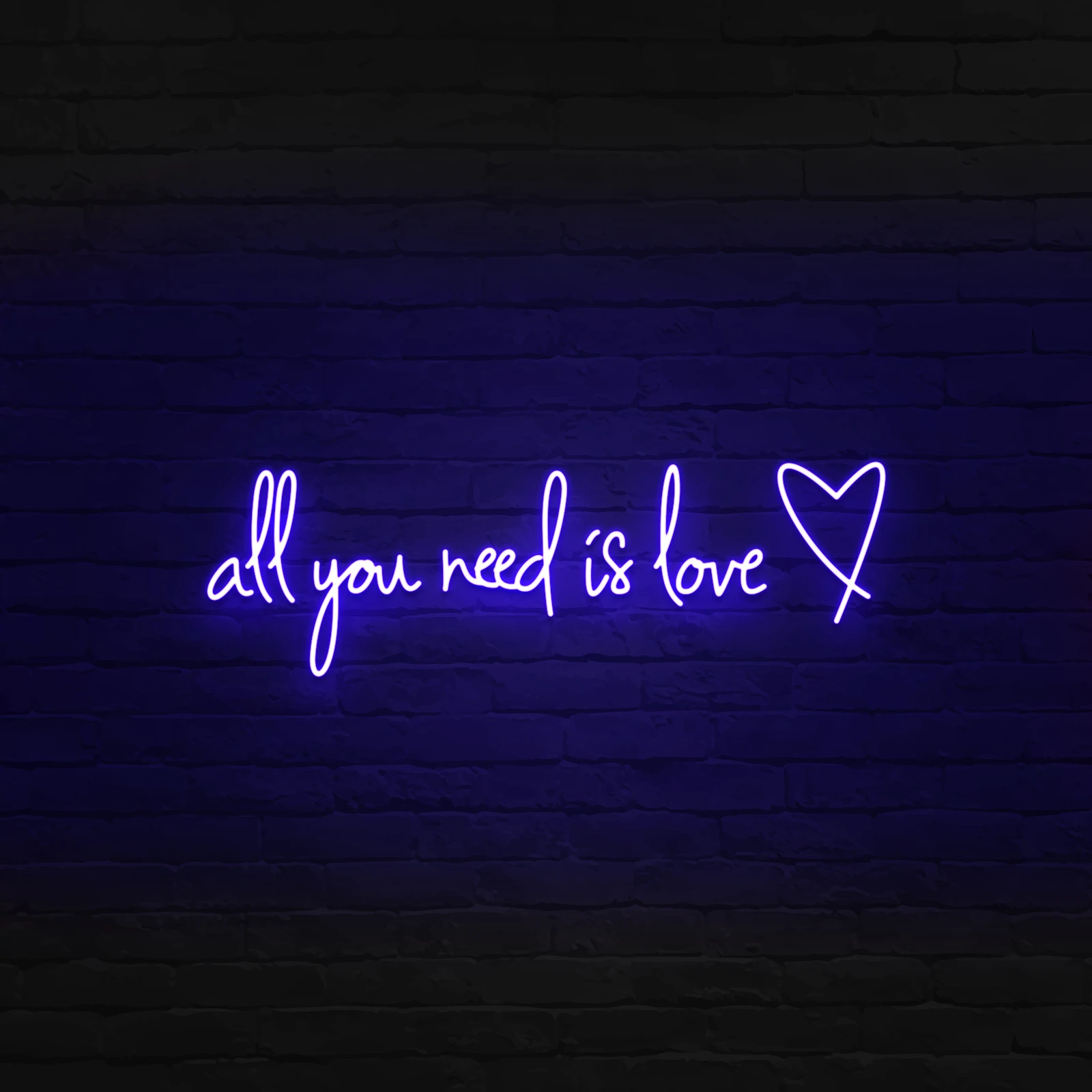 'ALL YOU NEED IS LOVE' NEON SIGN - NeonFerry