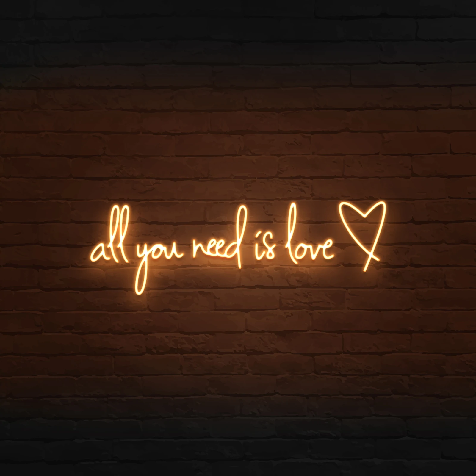 'ALL YOU NEED IS LOVE' NEON SIGN - NeonFerry