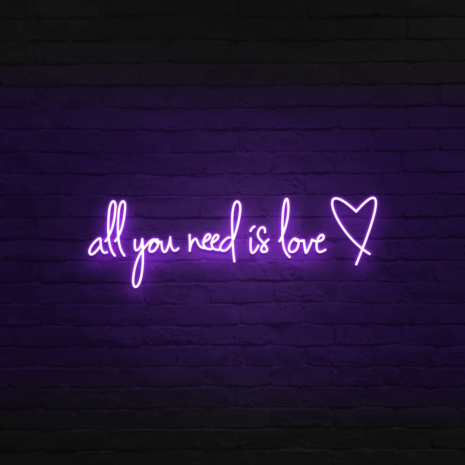 'ALL YOU NEED IS LOVE' NEON SIGN - NeonFerry