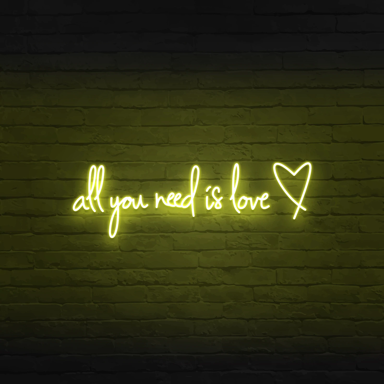 'ALL YOU NEED IS LOVE' NEON SIGN - NeonFerry