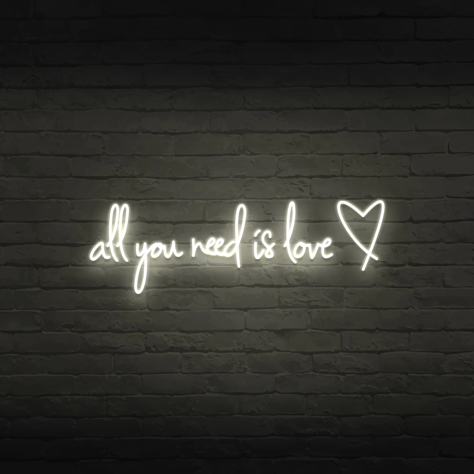 'ALL YOU NEED IS LOVE' NEON SIGN - NeonFerry