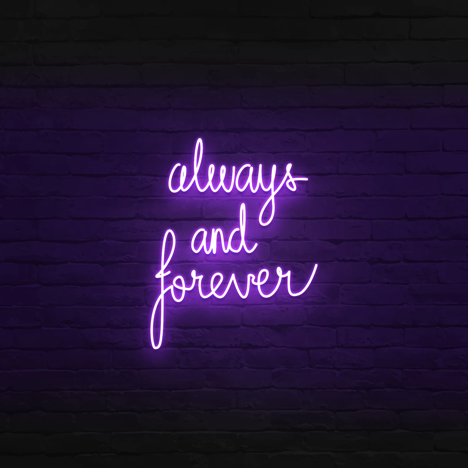 'ALWAYS AND FOREVER' NEON SIGN - NeonFerry