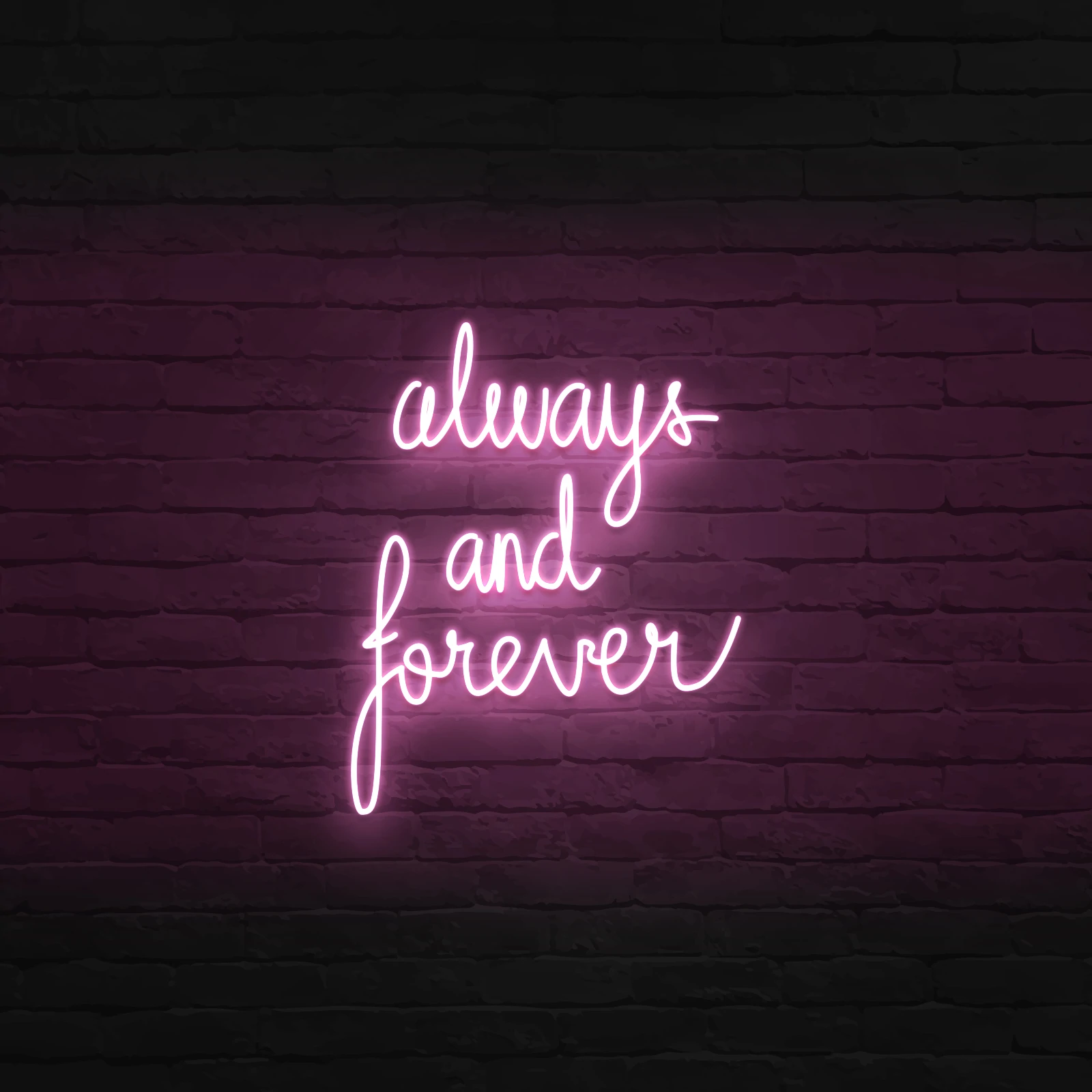 'ALWAYS AND FOREVER' NEON SIGN - NeonFerry