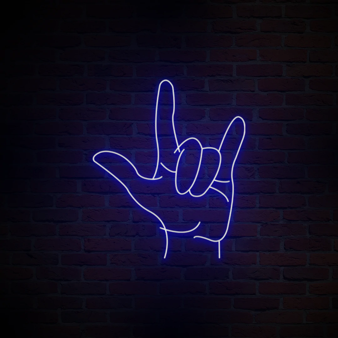 'ROCK HAND' NEON SIGN - NeonFerry