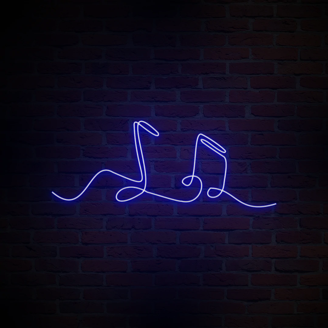 'MUSIC NOTES' NEON SIGN - NeonFerry