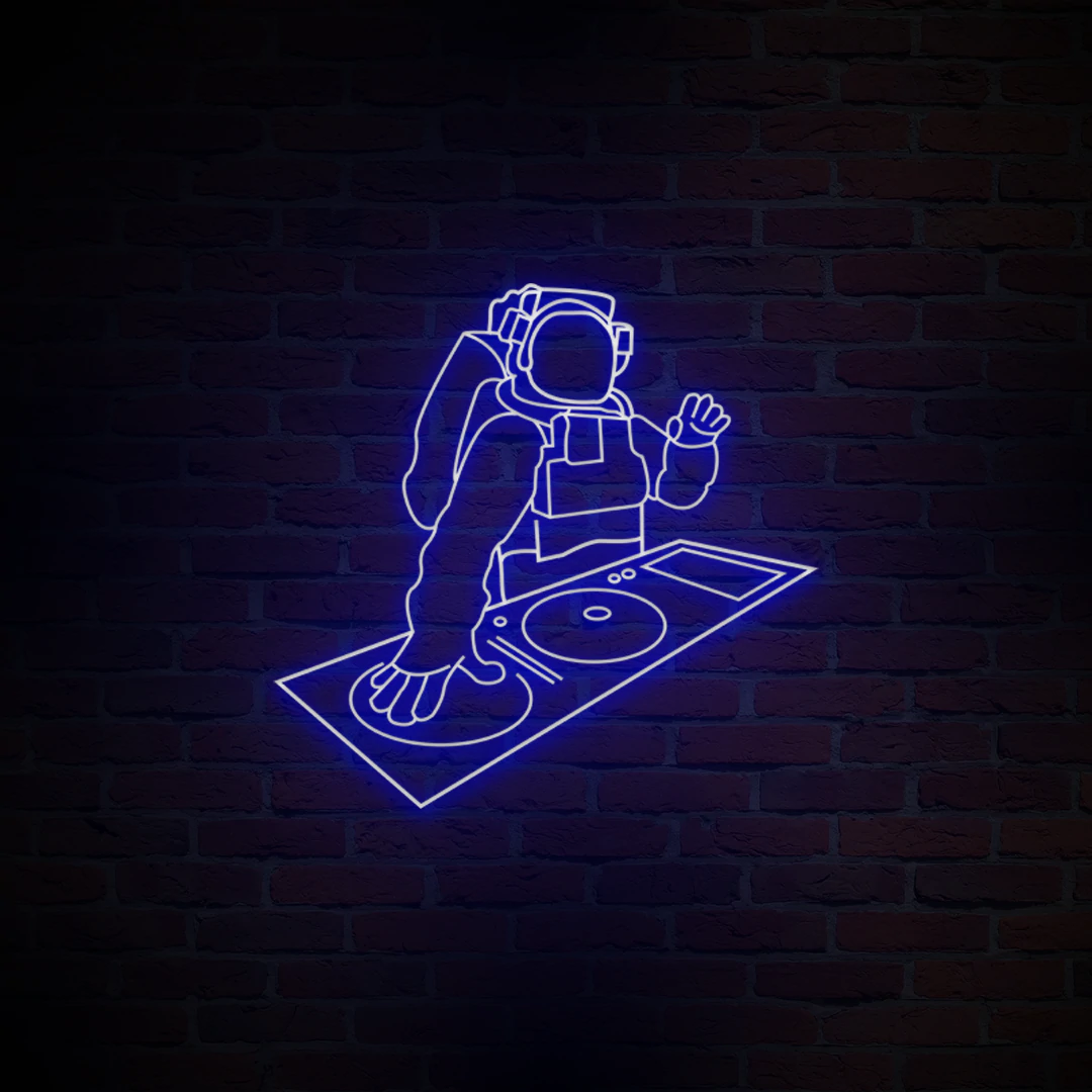 'ASTRONAUT DJ' NEON SIGN - NeonFerry