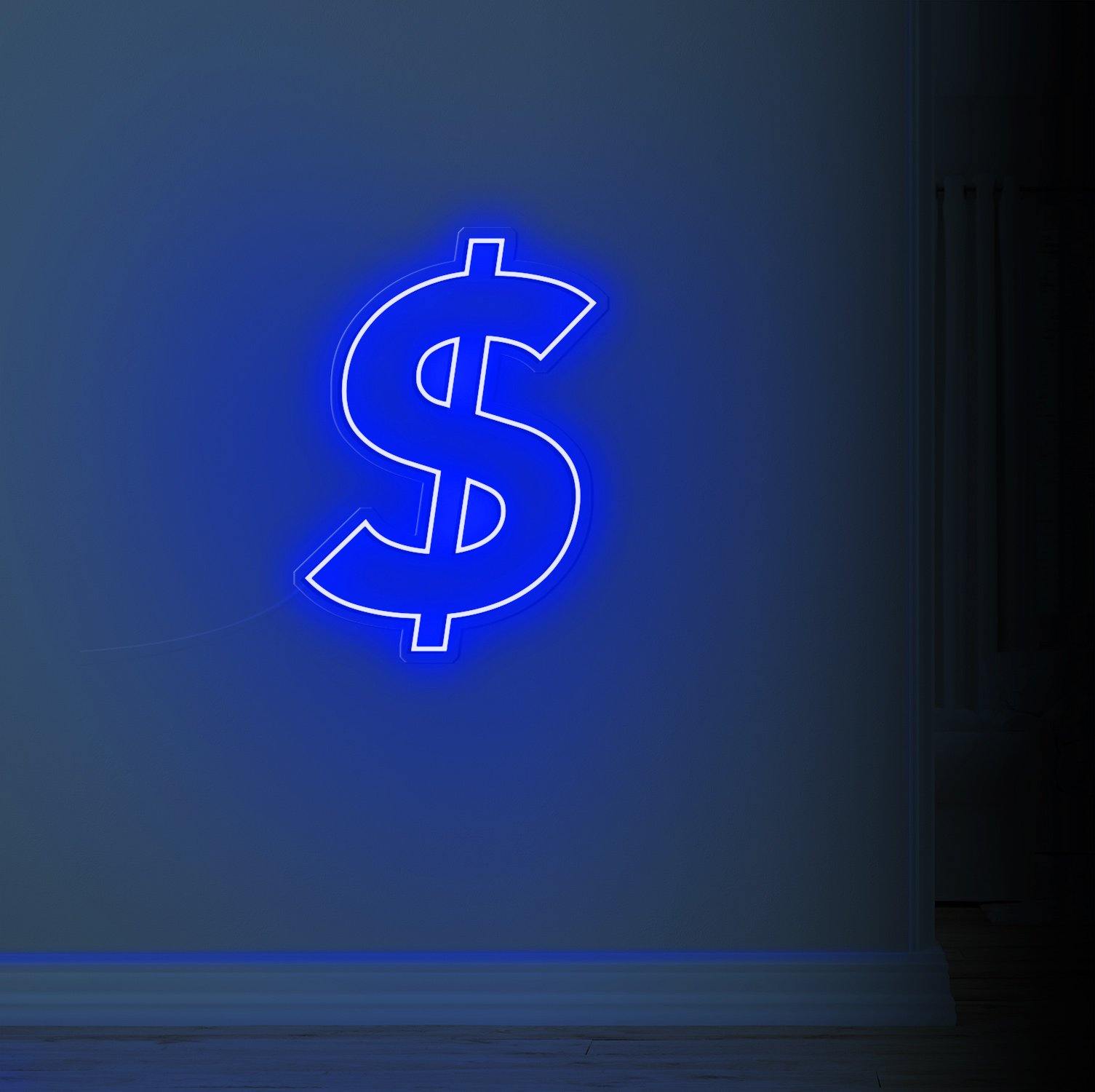 Dollar Sign Neon Sign - NeonFerry