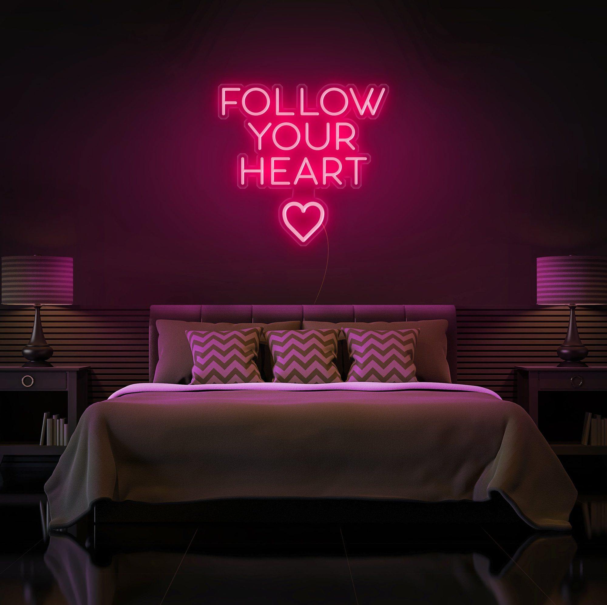 Follow Your Heart Neon Sign - NeonFerry