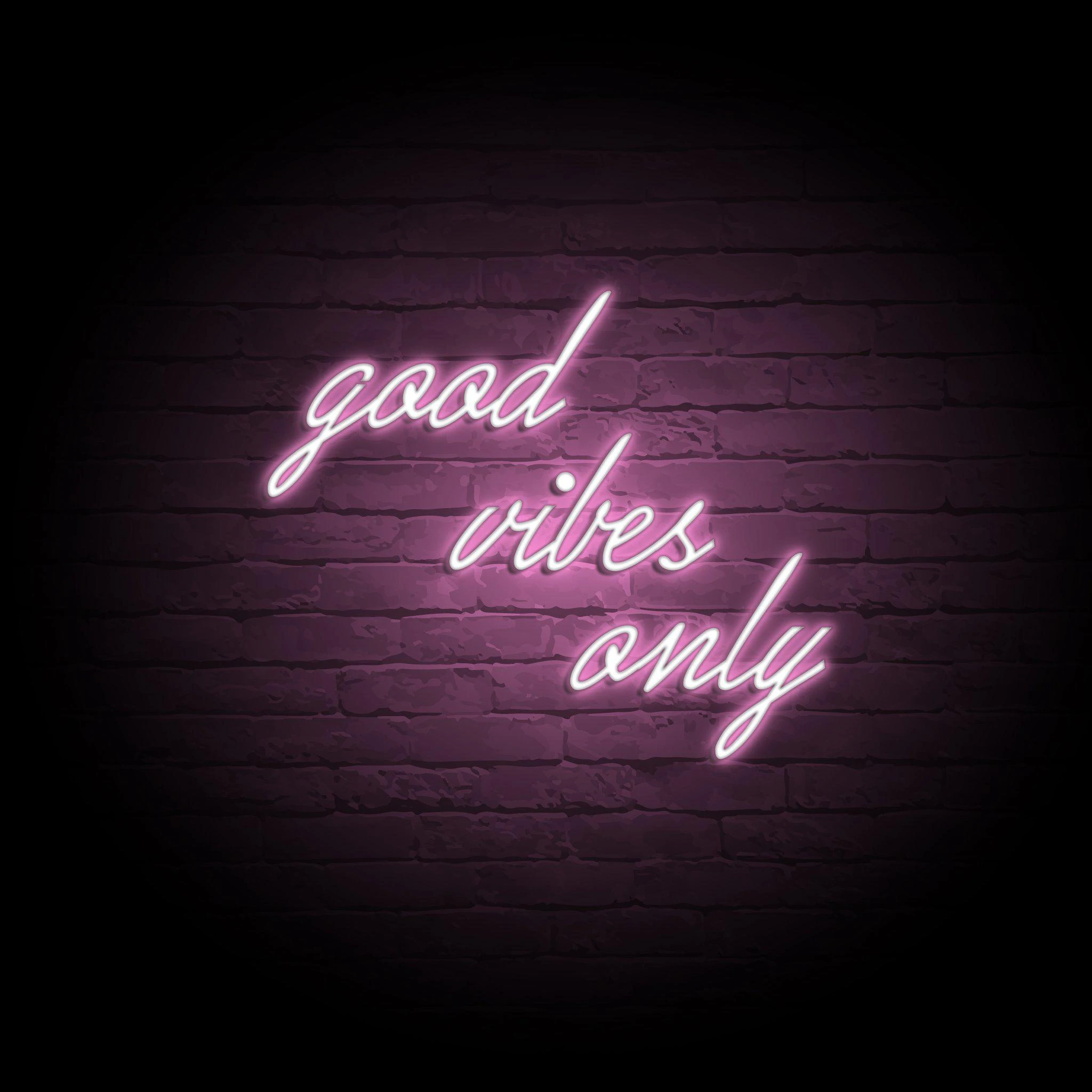 'GOOD VIBES ONLY' NEON SIGN
