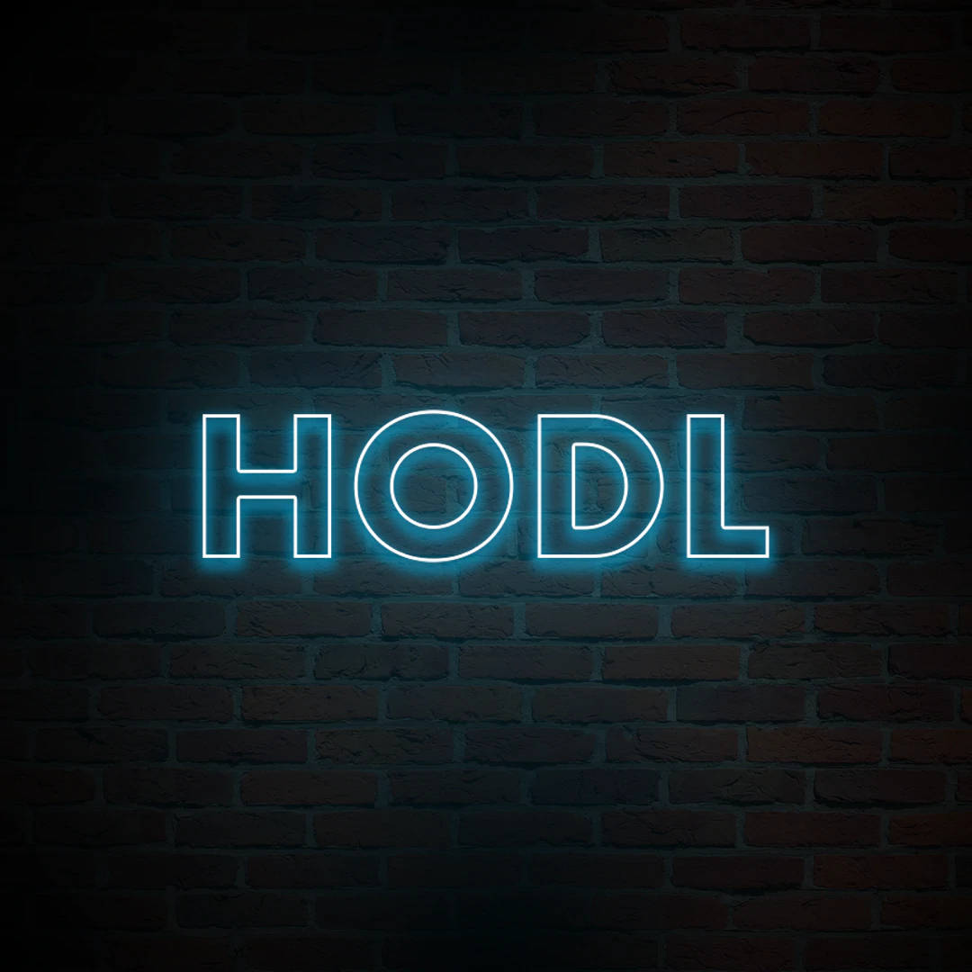 'HODL' NEON SIGN - NeonFerry