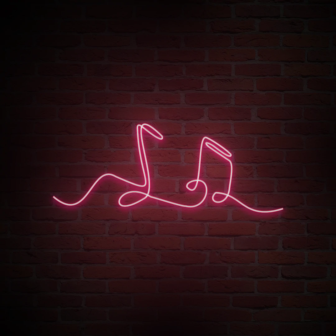 'MUSIC NOTES' NEON SIGN - NeonFerry