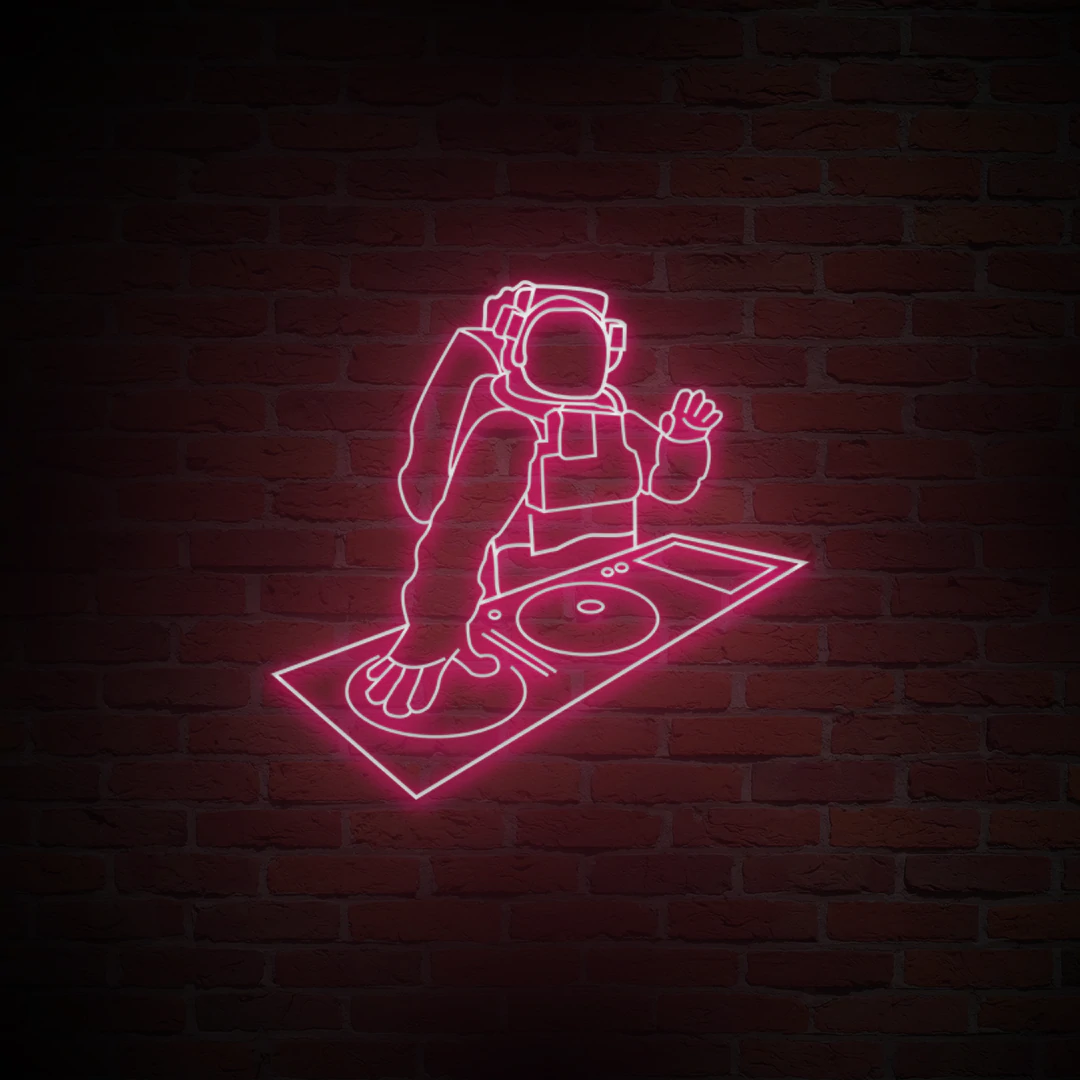 'ASTRONAUT DJ' NEON SIGN - NeonFerry