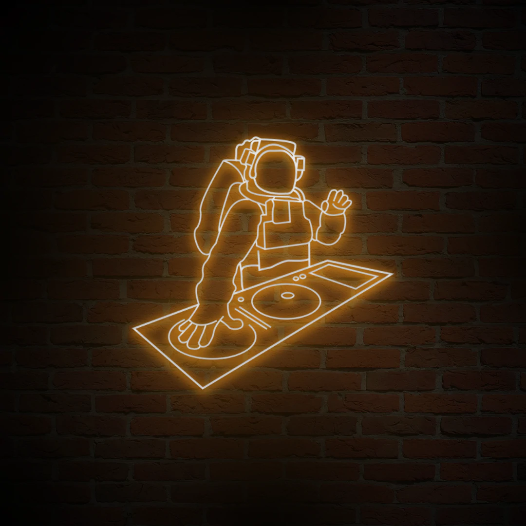 'ASTRONAUT DJ' NEON SIGN - NeonFerry