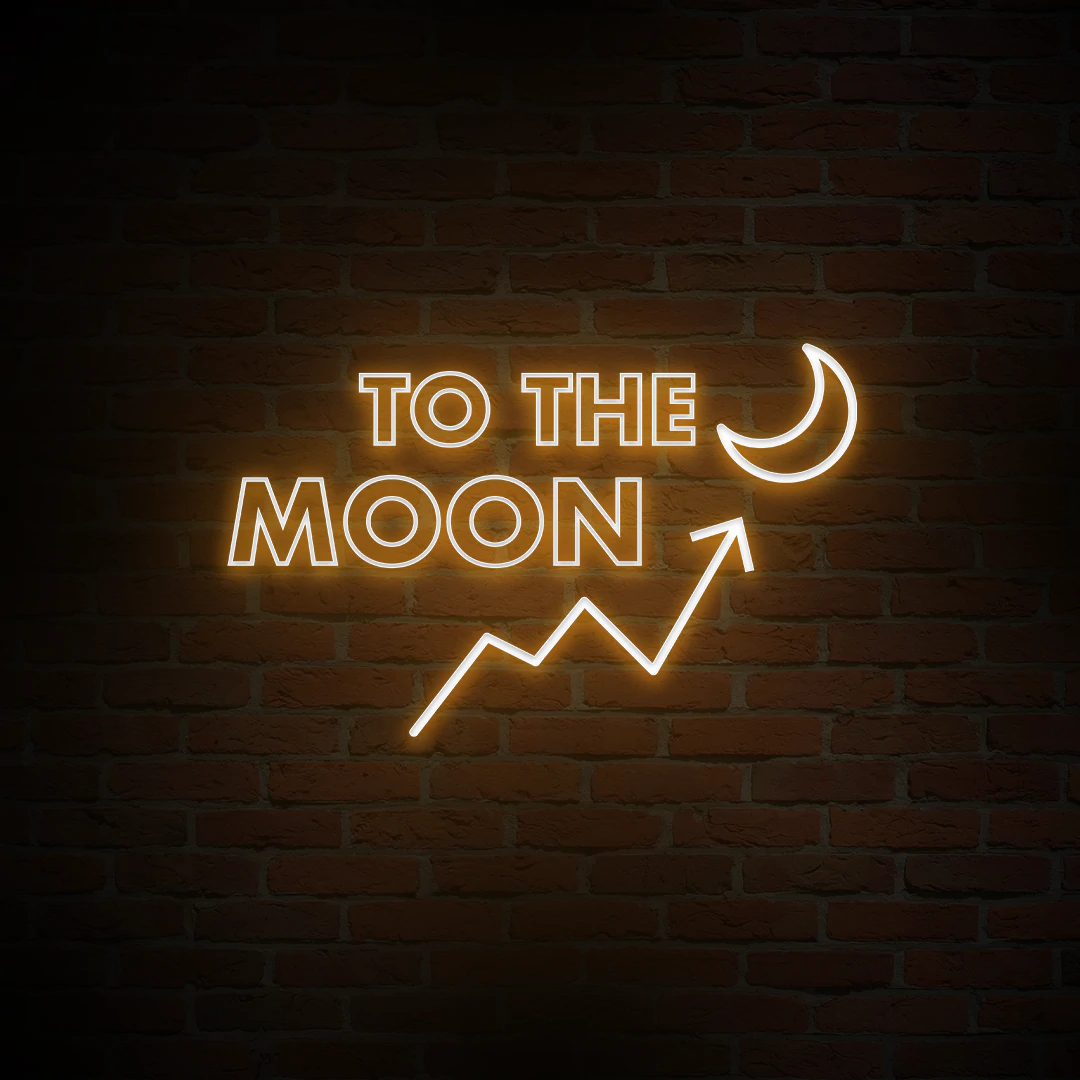 'TO THE MOON' NEON SIGN