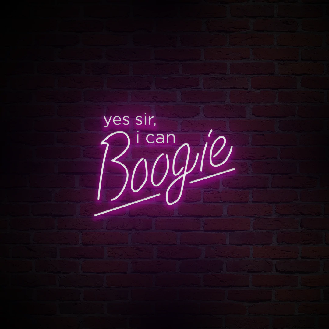 'YES SIR, I CAN BOOGIE' NEON SIGN - NeonFerry