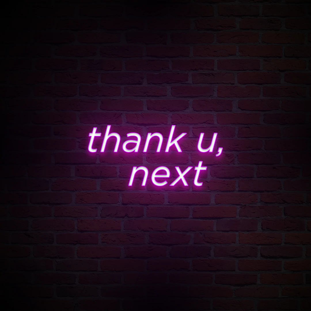'THANK U, NEXT' NEON SIGN