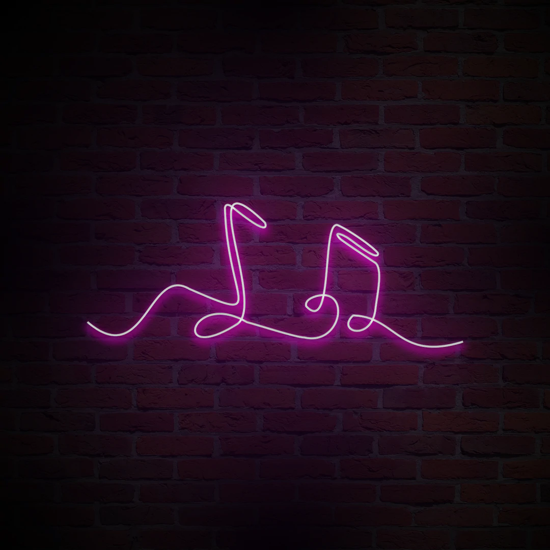 'MUSIC NOTES' NEON SIGN