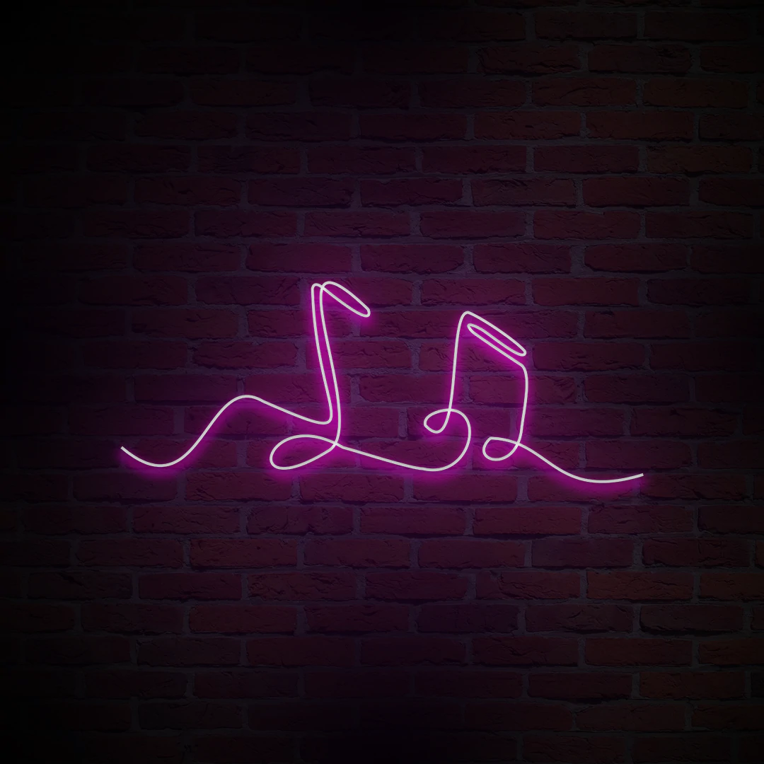 'MUSIC NOTES' NEON SIGN - NeonFerry