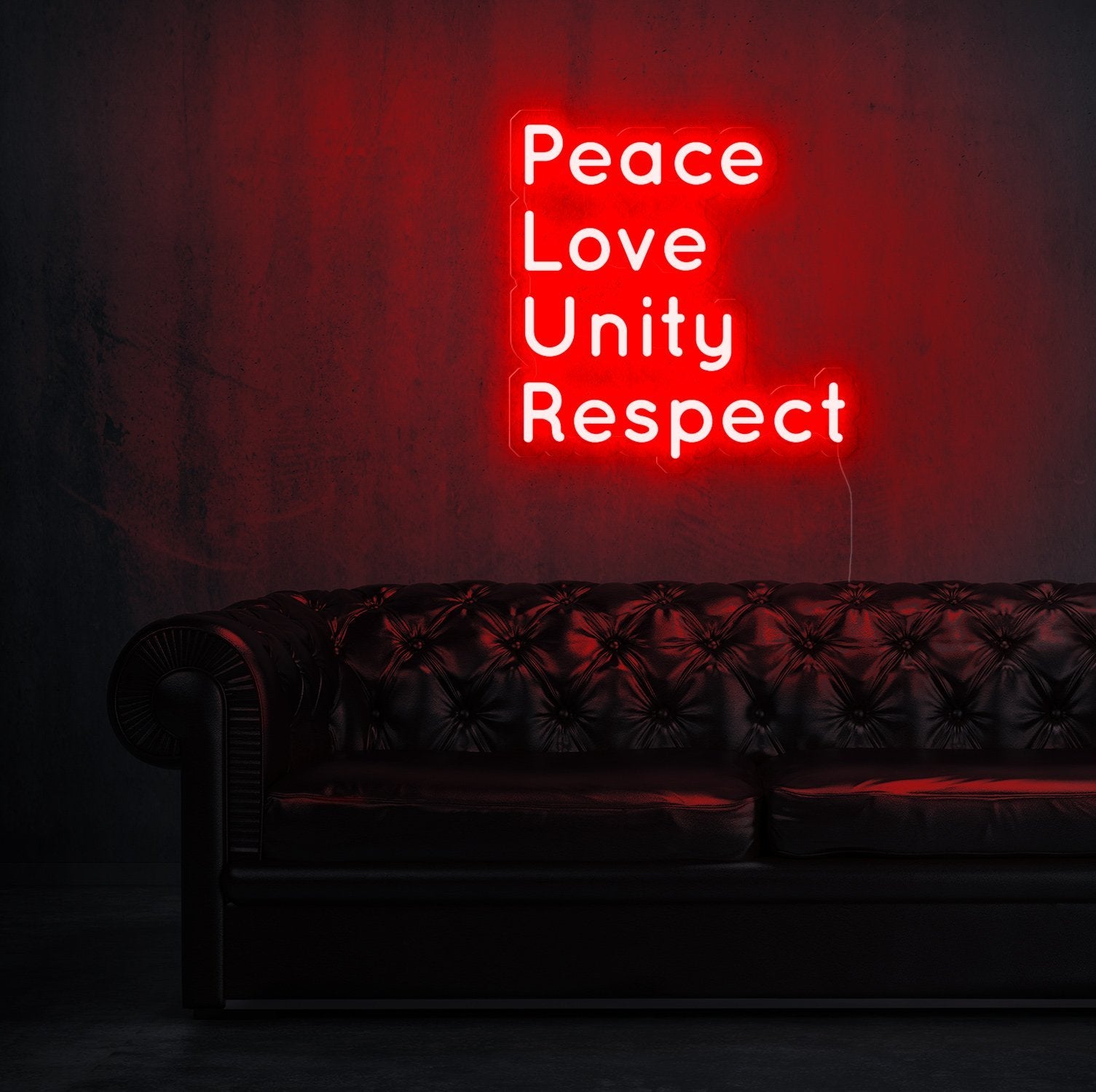 Peace Love Unity Respect  Neon Sign - NeonFerry