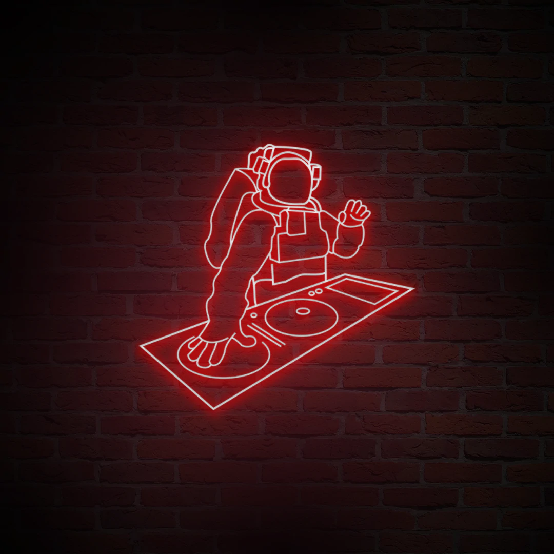 'ASTRONAUT DJ' NEON SIGN - NeonFerry