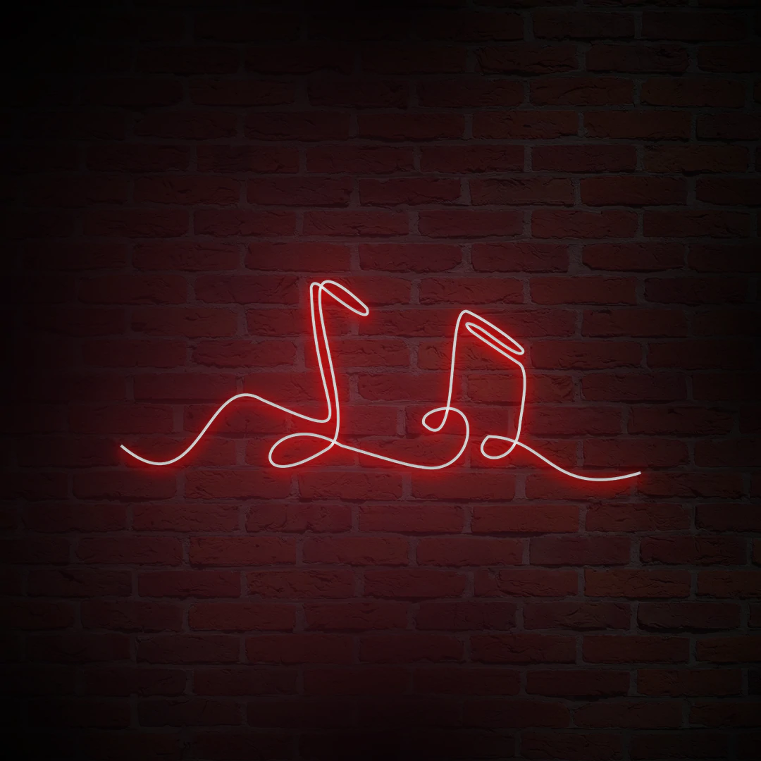 'MUSIC NOTES' NEON SIGN - NeonFerry