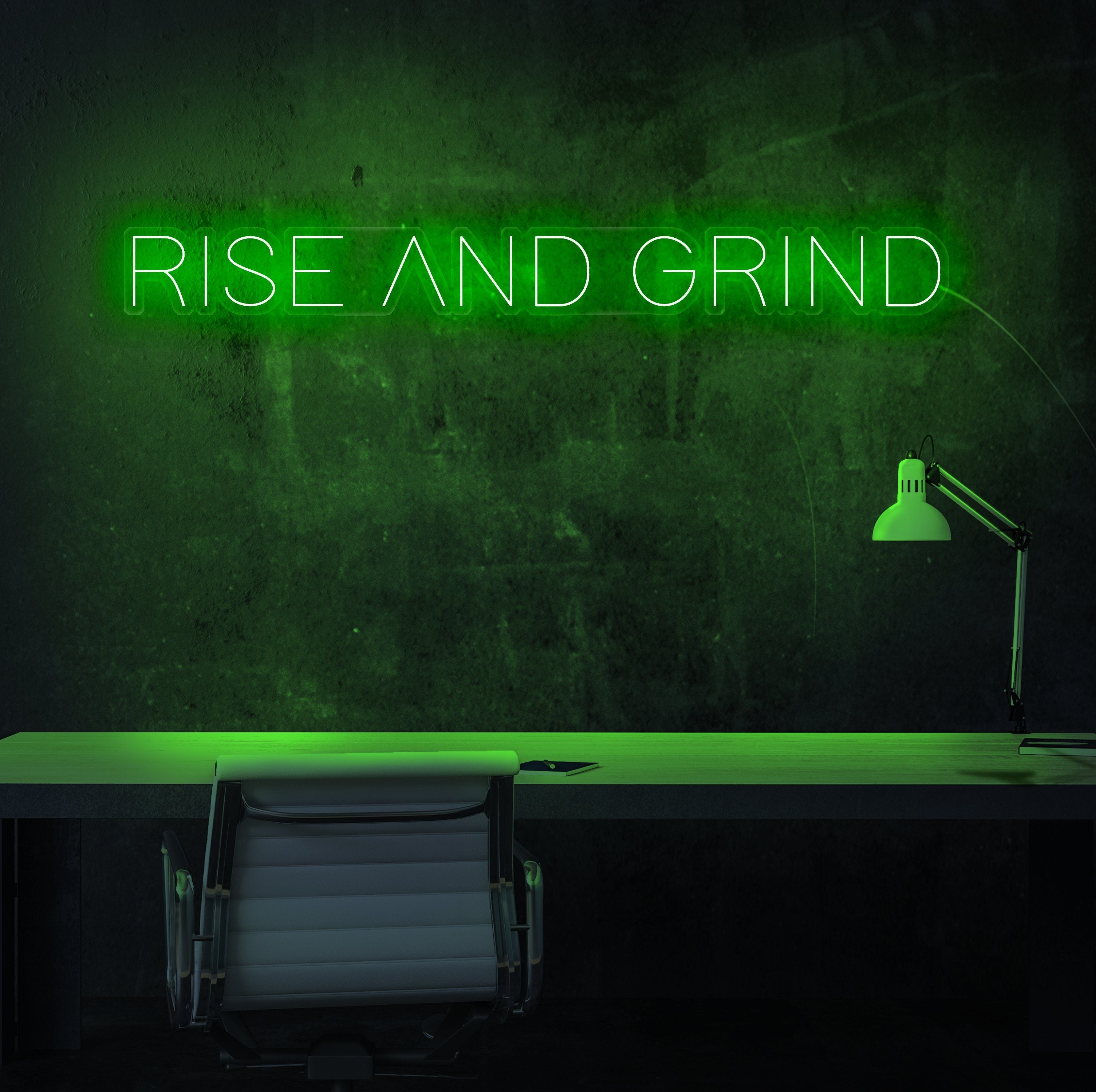 Rise and Grind Neon Sign - NeonFerry