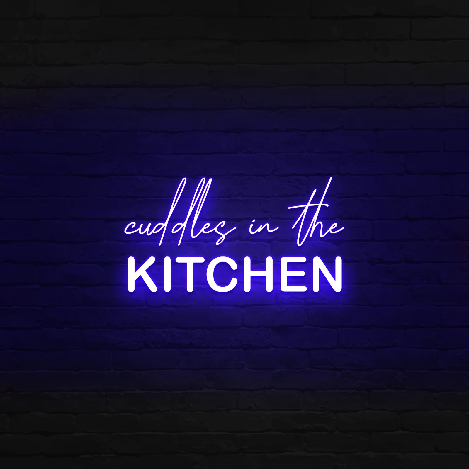 'CUDDLES IN THE KITCHEN' NEON SIGN - NeonFerry