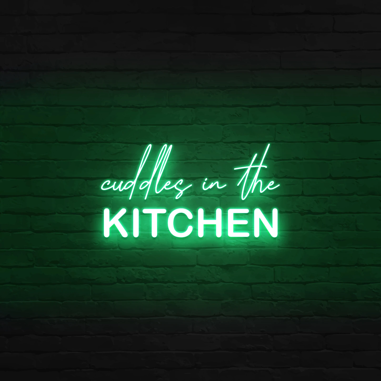 'CUDDLES IN THE KITCHEN' NEON SIGN - NeonFerry