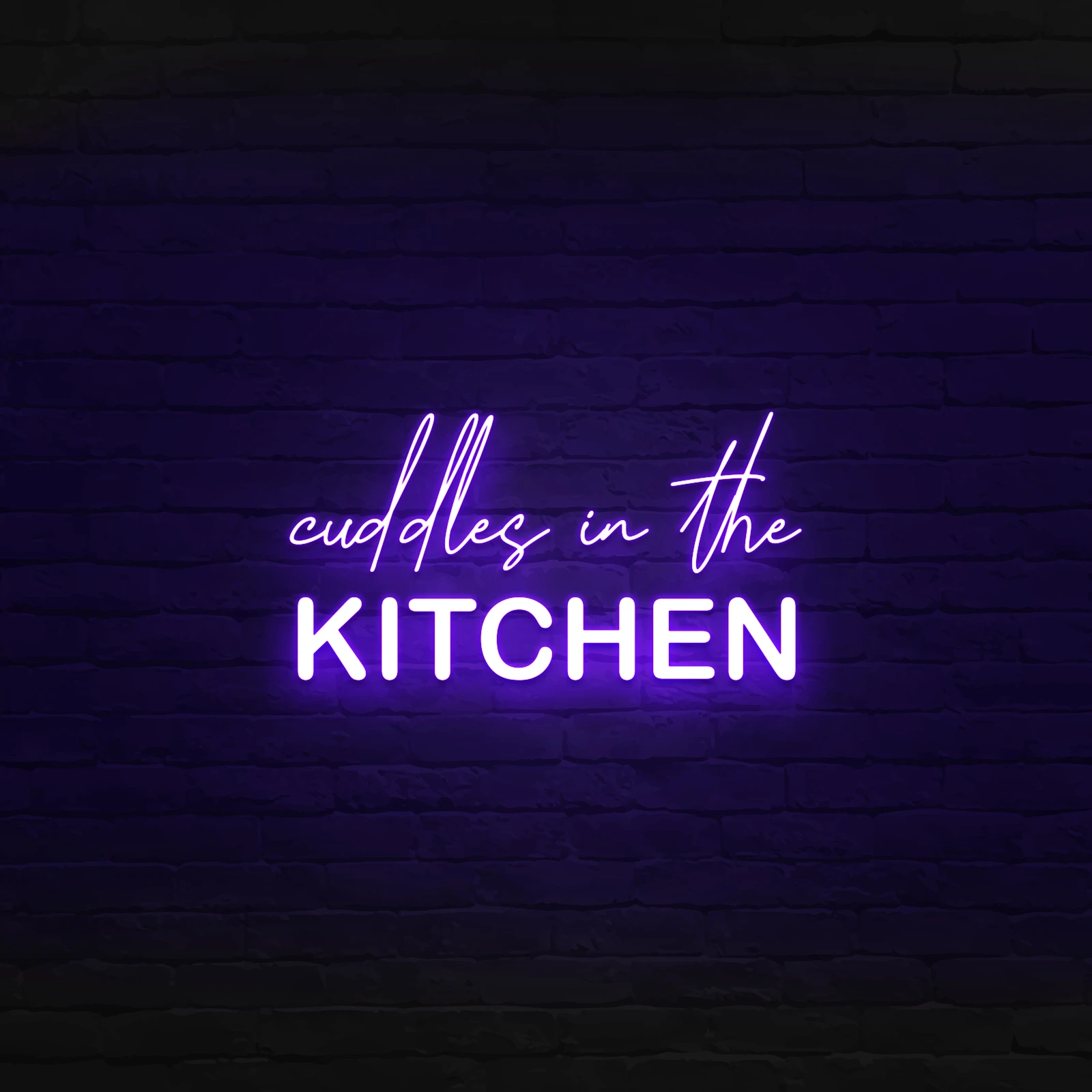 'CUDDLES IN THE KITCHEN' NEON SIGN - NeonFerry