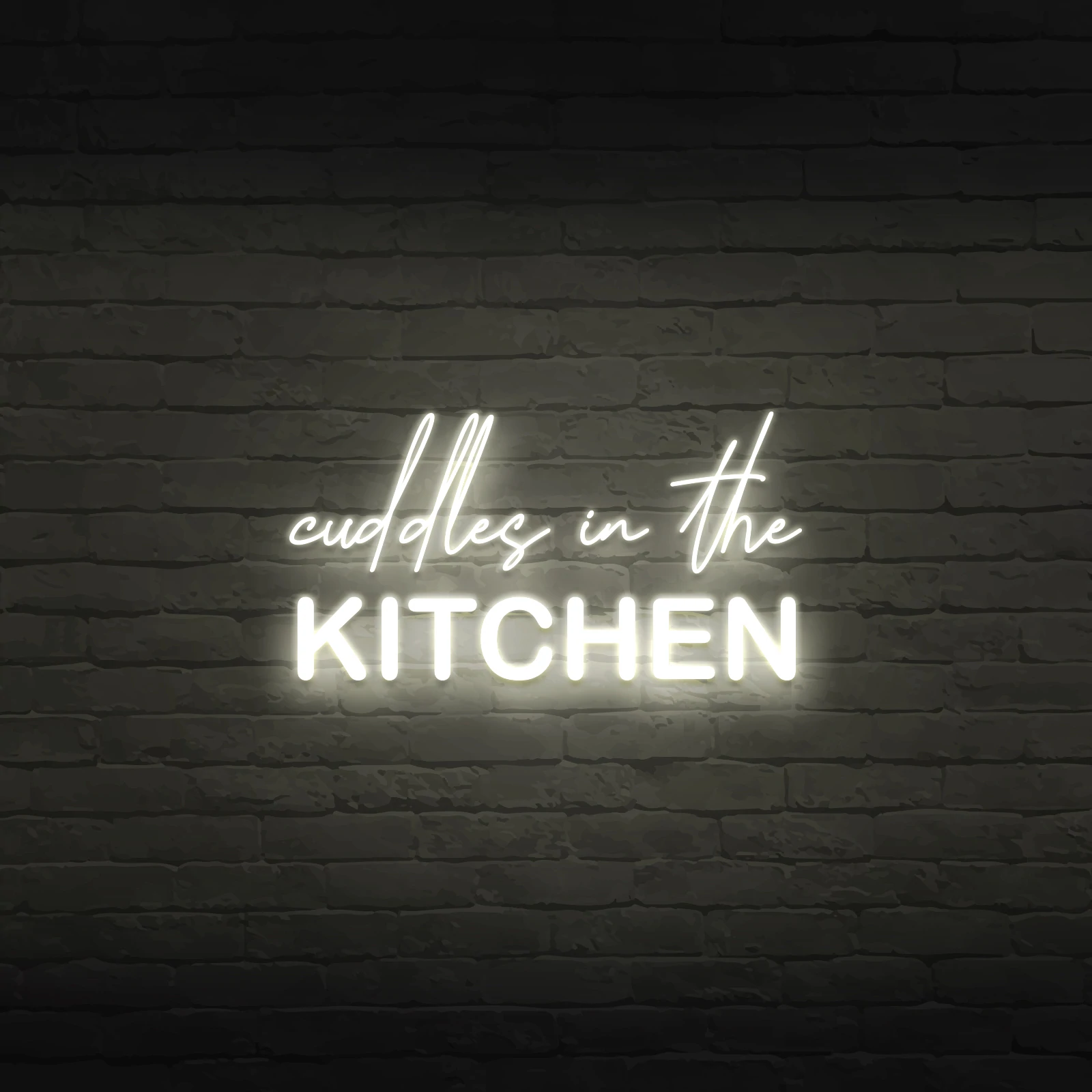 'CUDDLES IN THE KITCHEN' NEON SIGN - NeonFerry