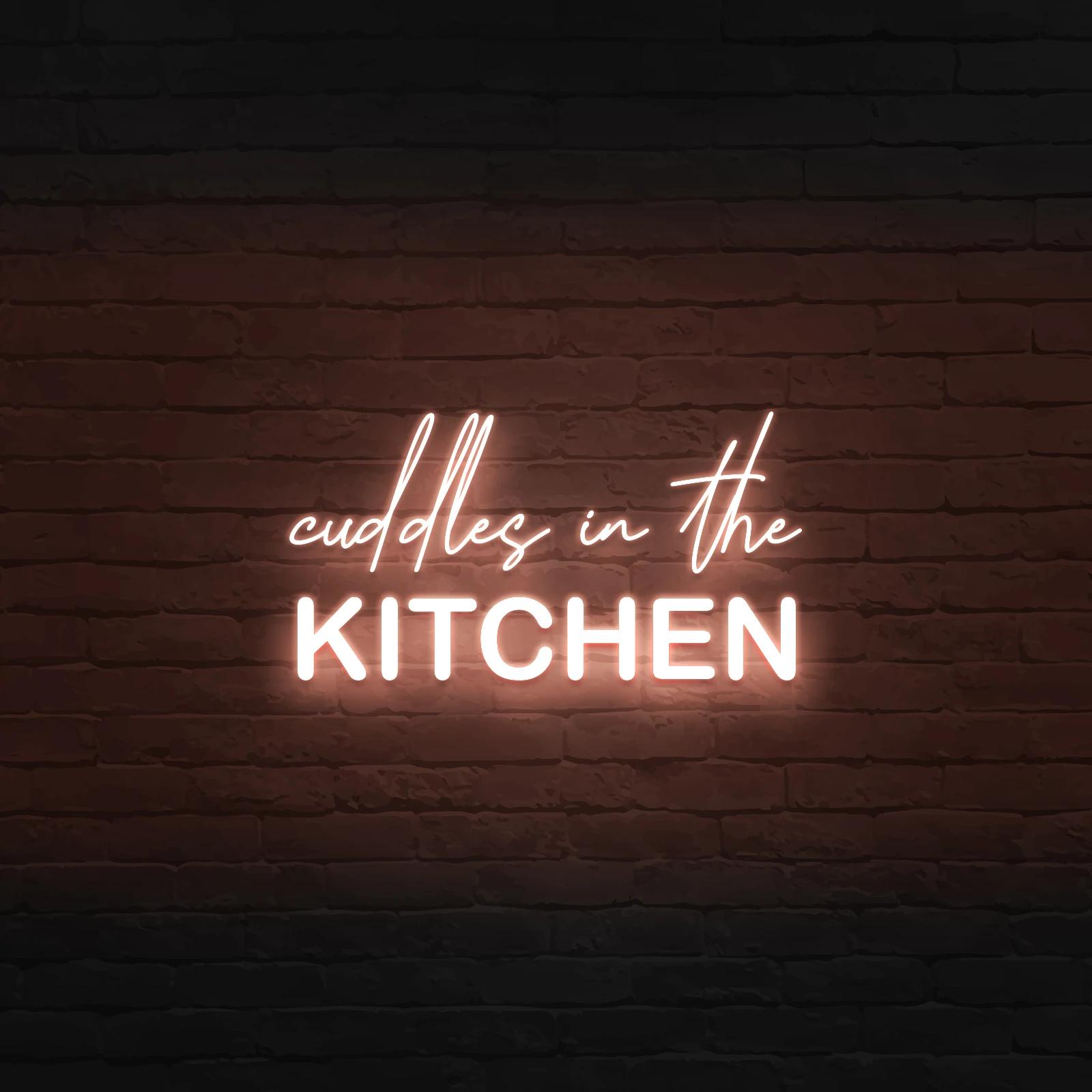 'CUDDLES IN THE KITCHEN' NEON SIGN - NeonFerry