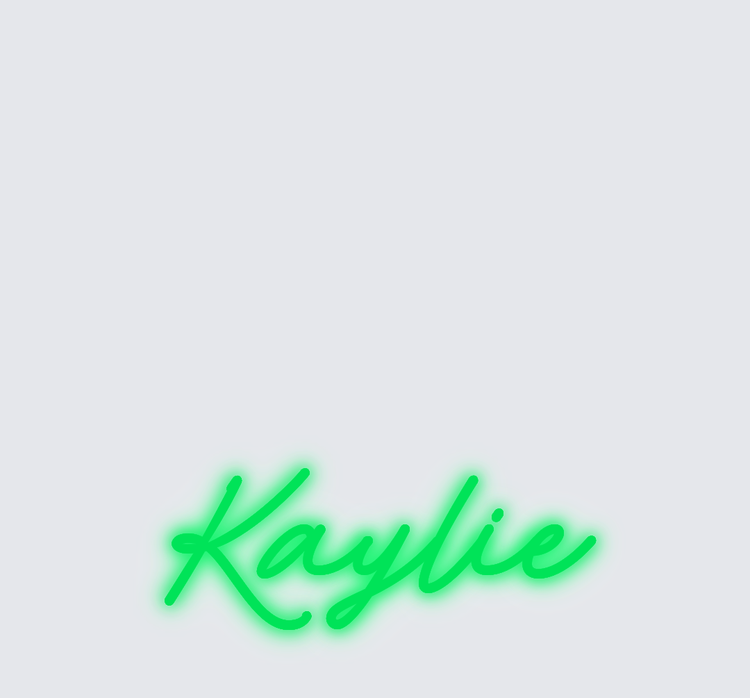 Custom neon sign - Kaylie