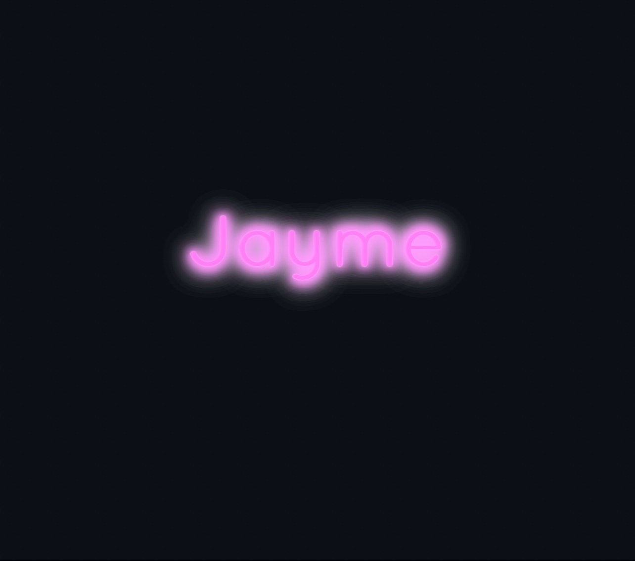 Custom neon sign - Jayme