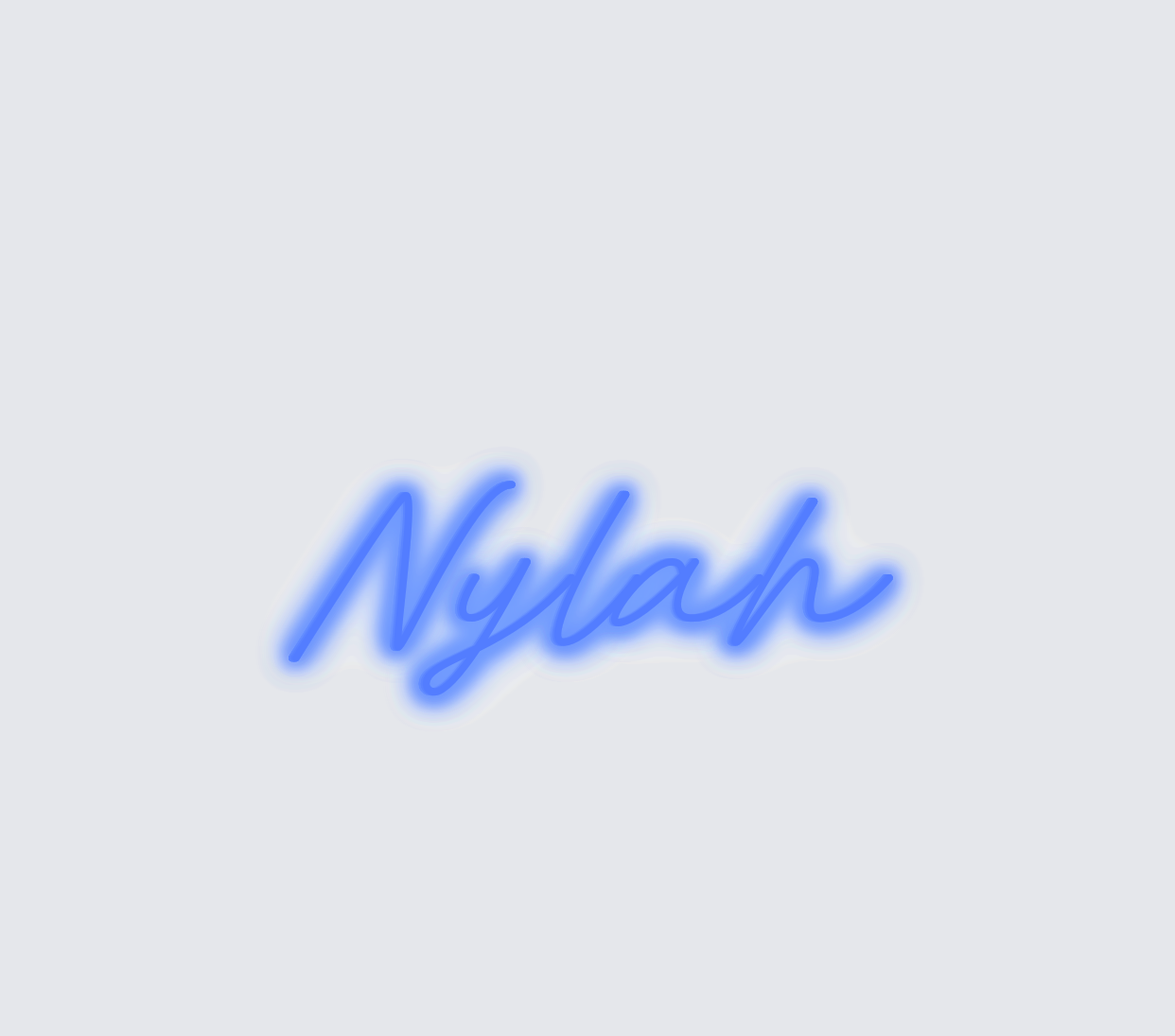 Custom neon sign - Nylah