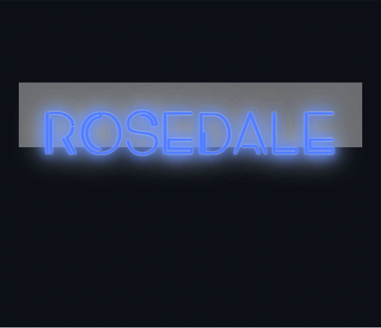 Custom neon sign - ROSEDALE