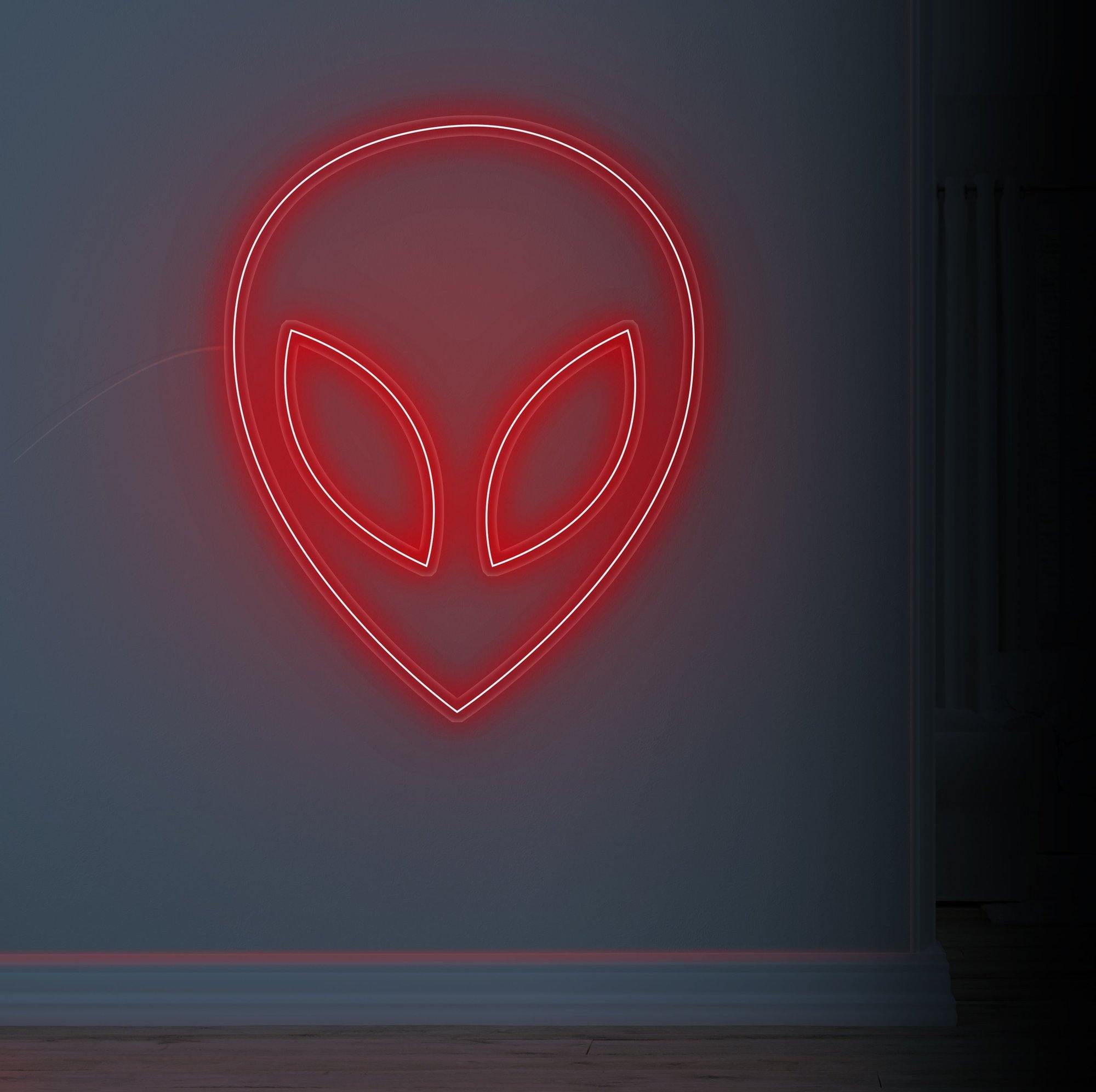 Alien Head Neon Sign - NeonFerry