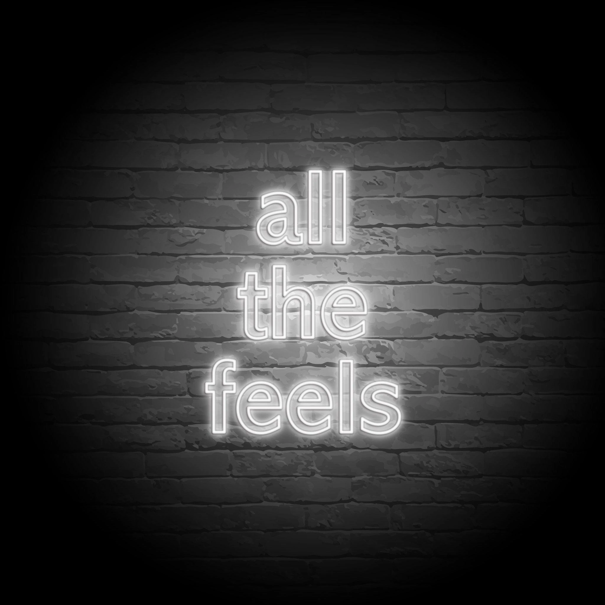 'ALL THE FEELS' NEON SIGN