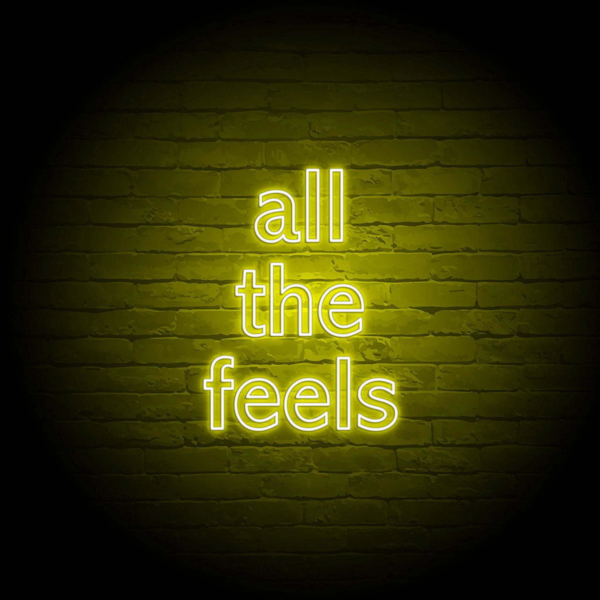 'ALL THE FEELS' NEON SIGN - NeonFerry