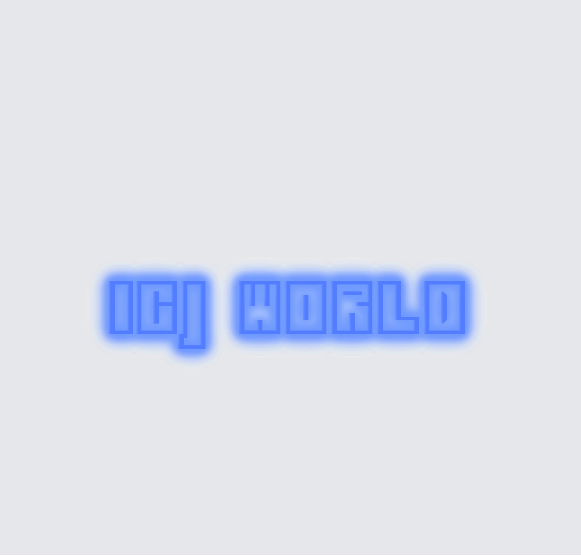 Custom neon sign - ICJ WORLD
