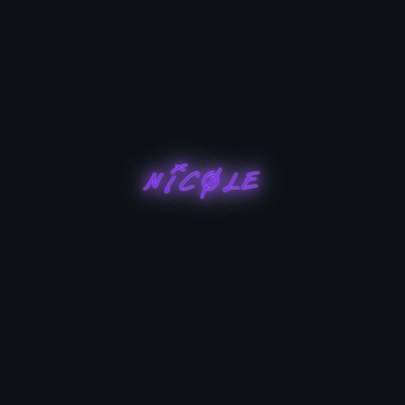 Custom neon sign - Nicole